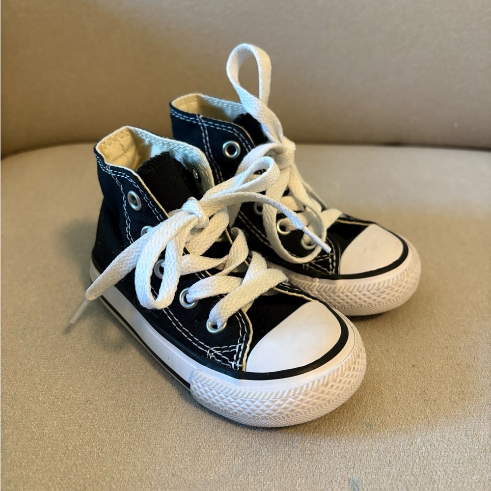 Converse Toddlers Black High Top Chuck Taylors
